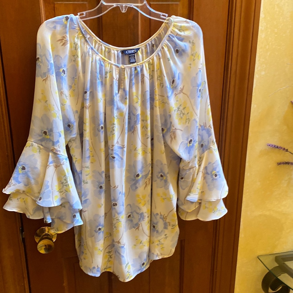 XXL Chaps Blue & Yellow Women’s Top